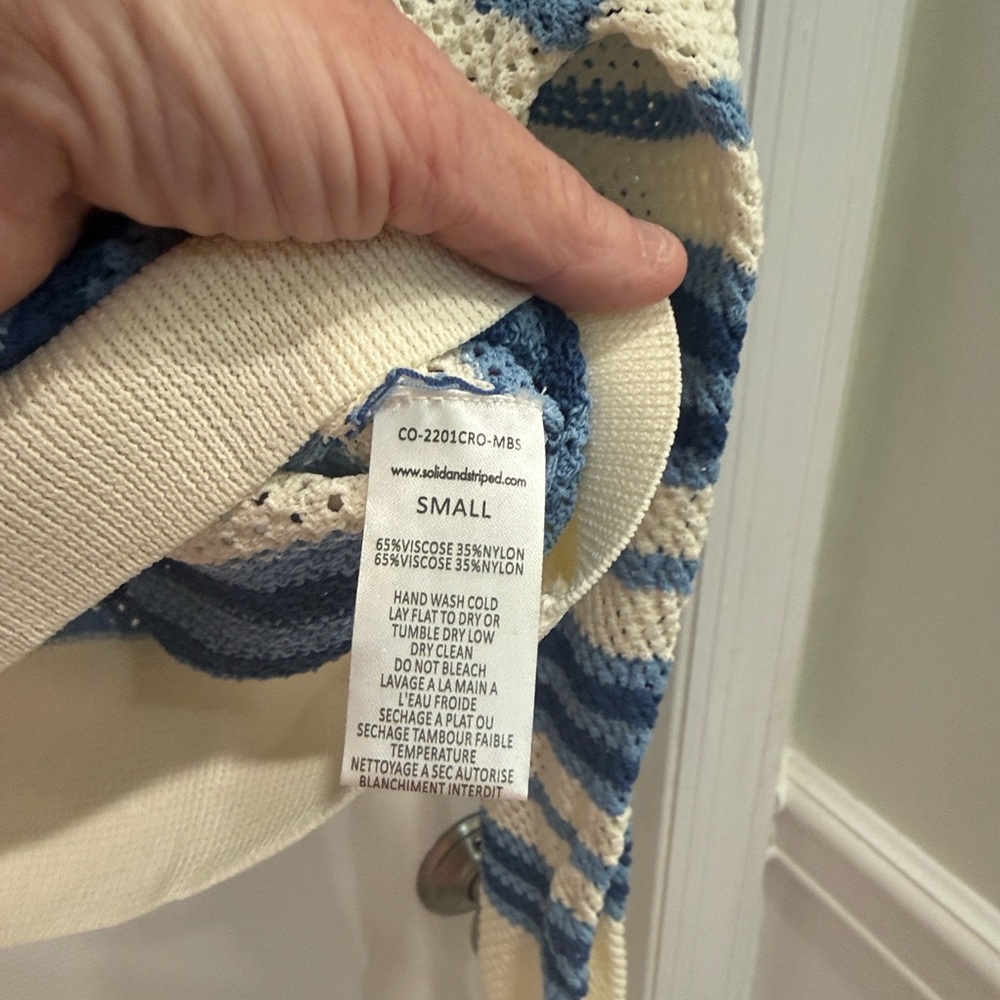 Solid & Striped Tobi pullover crocheted pullover … - image 5